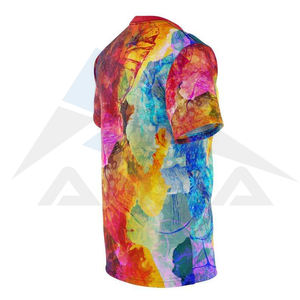 Nuevo último diseño 2024 Tie Dye camisetas para hombres estampado en toda la camisa con estampado botánico en todos los colores Tie Dye camisetas - Product Image 5