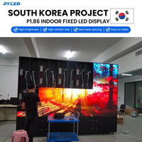 Écran LED d'intérieur P1.86, 16 bits, maintenance frontale, 3840 Hz, haute résolution, panneau LED fixe pour magasin de détail