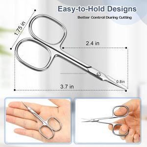 Custom Logo Stainless Steel <b>Cuticle</b> Nippers Scissors Polish Finish Professional Nail Beauty <b>Tool</b> - Product Image 6