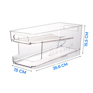 Organizzatore per Frigorifero a 2 Livelli, Soluzione Premium per la Conservazione di Lattine nel Frigorifero - Product Image 2