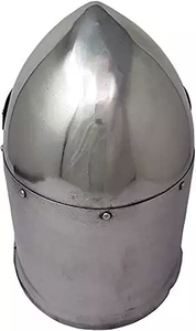 Casco Visorado Gilded Sugar Loaf, Diseño de Armadura Medieval, Hecho a Mano, Metal con Recubrimiento en Polvo, Artículo Coleccionable de la Mejor Calidad, Envío Inmediato - Product Image 5