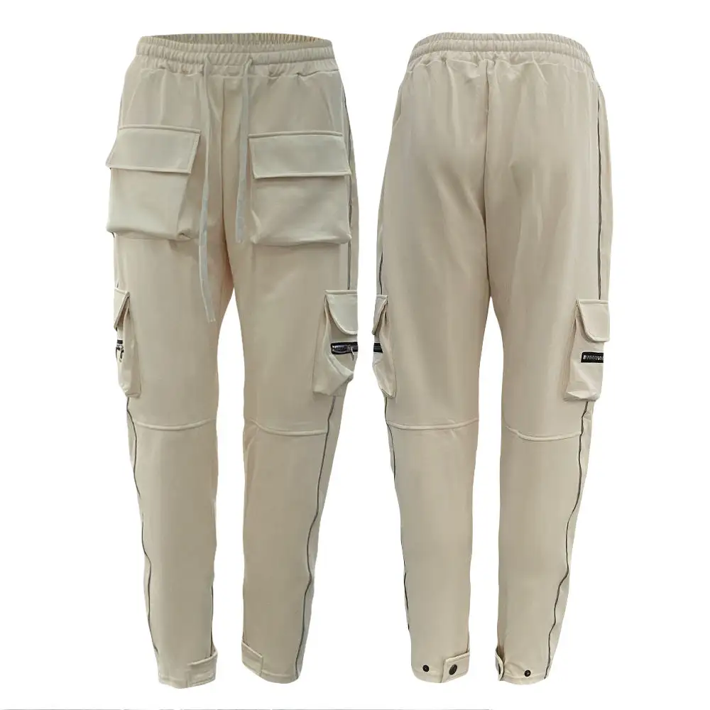 2024 Summer New Multi-pocket Cargo Pants Men's Plus Size Customized Elastic Trousers cargo pants