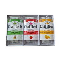 [Cheong Sa Cho Rong] Gâteau de riz collant coréen traditionnel avec kaki séché mûr, collation sucrée artisanale, végétalien et sans gluten
