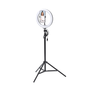 Luce ad Anello LED Personalizzabile Kristen con Specchio Personalizzabile - Product Image 2