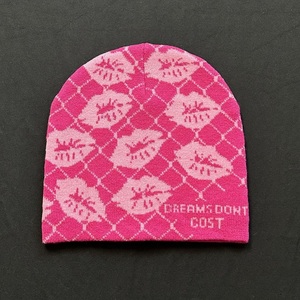 OEM de alta calidad nueva moda calentador suave para adultos acrílico Jacquard invierno personalizado puño tejido impresión completa etiqueta sombrero Beanie - Product Image 1