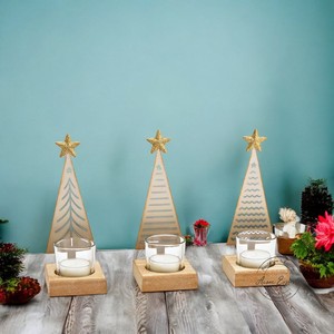 Candelabro de Metal con Diseño Festivo, Decoración Elegante para Mesa, Base Estable, Ideal para Decoración Navideña del Hogar - Product Image 4