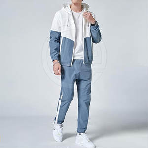 Ensemble coupe-vent deux pièces pour hommes avec ajustement confortable et poches sécurisées Streetwear Windbreaker Suit - Product Image 5