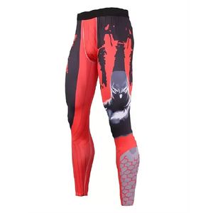 Mallas de compresión de rayas curvas para hombre, de secado rápido y ligeras, para gimnasio, deportes al aire libre, cintura alta, estilo informal, bolsillos laterales - Product Image 2