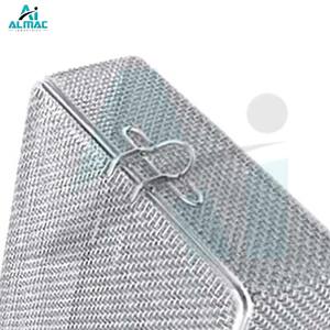 Cesta de Malla Fina ALMAC con Tapa, Acero Inoxidable Premium, Diseño Manual con Certificación CE, Organizador de Herramientas Quirúrgicas, Excelente - Product Image 6