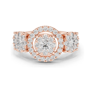 Bague pour femme en diamant de laboratoire 1,02 CT, clarté VVS-VS EF, or 18 carats, 14 carats, 10 carats et argent 925, or rose, or jaune, or blanc - Product Image 1