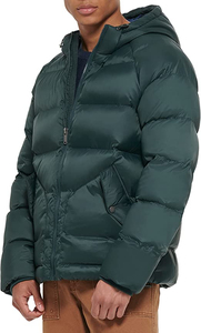 Blouson d'hiver pour homme de haute qualité, imperméable, à col montant, avec logo personnalisé, en nylon, décontracté, à capuche - Product Image 6