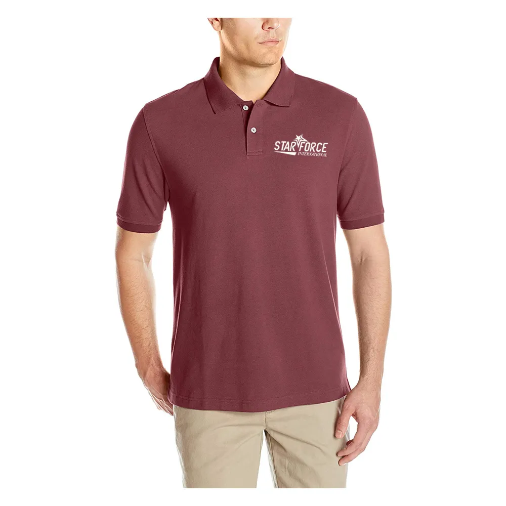 En kaliteli buz özel işlemeli Logo 85% naylon erkekler serin boş Golf Polo gömlek iş üniforma düz renk Polo gömlek