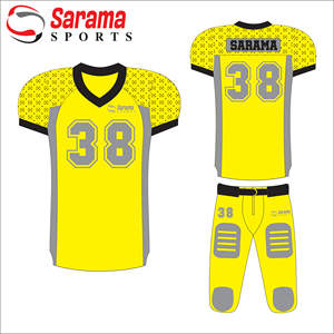 Maillot de football américain en sergé pour jeunes en gros 2022/uniformes de football américain personnalisés, - Product Image 1