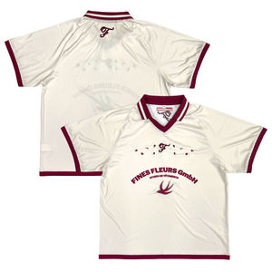 T-shirt de football court et ample tendance, design personnalisé, maillot de football pour homme, impression par transfert thermique, coupe-vent, séchage rapide - Product Image 1