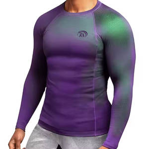 Streetwear respirant de haute qualité pour hommes Rash Guard vente en gros personnalisée - Product Image 1
