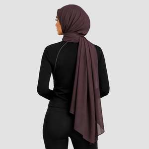 Hijab triangulaire lavable GAI Basic de couleur mauve - Product Image 2