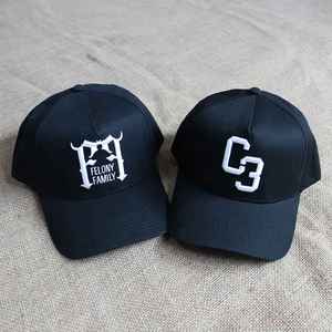 2023 nueva promoción sarga de algodón 5 paneles y 6 paneles logotipo personalizado gorra de béisbol en blanco - Product Image 1