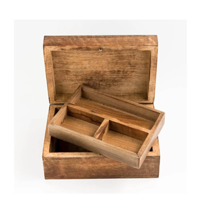 Boîte de rangement décorative en bois en gros, boîte à bijoux en bois de haute qualité en gros, prix le plus bas - Product Image 1