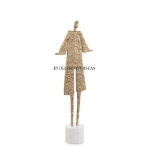 Haute exigence plaqué or feuilles concepteur robuste métal fait Sculptures maison et hôtel Accents décoratifs au meilleur prix - Product Image 5