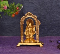Nouvelle collection de Statue en métal plaqué or pour Couple religieux Hindu Radha Krishna mandr pour décoration de la maison et cadeaux
