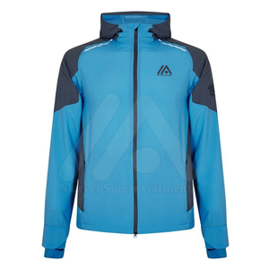 เสื้อแจ็กเก็ตกันน้ำสำหรับผู้ชายเสื้อกีฬาผ้าใบกันน้ำสำหรับฝึกซ้อมกลางแจ้งโลโก้ออกแบบได้ตามต้องการ - Product Image 1