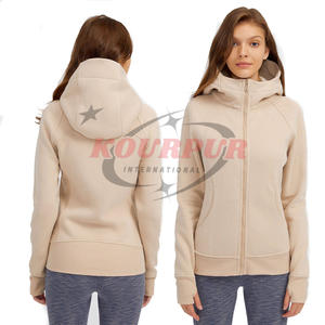 เสื้อมีฮู้ดทันสมัยและมีสไตล์สำหรับผู้หญิงมาใหม่สีมีเอกลักษณ์พร้อมราคาที่เหมาะสมแจ๊กเก็ตเสื้อฮู้ดใส่สบาย - Product Image 1