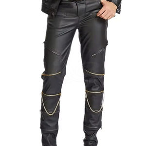 Pantalons en cuir respirants pour l'entraînement, confortables, vente chaude, prix raisonnable, pantalons en cuir pour hommes - Product Image 2