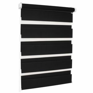 Persianas Verticales BOJANEK ROLLER ZEBRA Dreamy, Persianas Día y Noche, Tela de Poliéster, Uso en el Hogar y la Oficina, Color NEGRO, Personalizables - Product Image 1