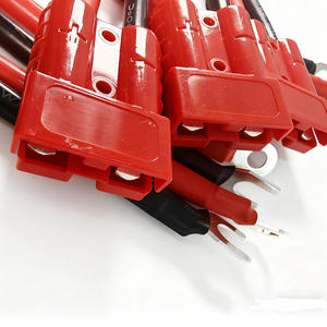 硅胶6AWG黑色/红色电线一侧带叉/环形端子另一侧带50A连接器 - Product Image 3