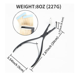 Pinzas de Acero Inoxidable para Extensiones de Cabello con Micro Anillos, Estilo Recto, Marca Privada para Salón de Belleza, MIANBRO ENTERPRISES - Product Image 4