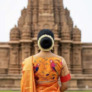 เสื้อผ้าไหมอินเดียคุณภาพดีที่สุด ดีไซน์ทันสมัย สำหรับงานแต่งงาน ผ้าส่าหรีโบราณ งานฝีมือประณีต สำหรับผู้หญิง มีสินค้าพร้อมส่ง - Product Image 3