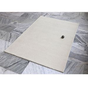 Tapis rectangulaires modernes en viscose bleue, faits à la main, antidérapants, à motifs personnalisés pour le hall d'hôtel, le salon et le bureau - Product Image 1