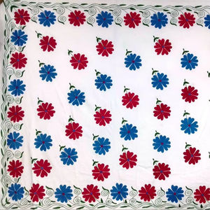 Luxury Embroidered Suzani <b>Bed</b> <b>Sheets</b> Geometric Wedding Kantha Cotton Filled for Home King/<b>Queen</b> Size for Hotels-Wholesale - Product Image 1