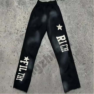 Survêtement respirant personnalisé pour hommes, délavé à l'acide, ensemble de jogging avec survêtement brodé, short à capuche, nouveauté - Product Image 6