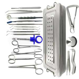 Kit de Implantes de Cirugía Oral y Dental con Instrumentos Quirúrgicos Navel, Juego de 19 Piezas de Instrumentos Quirúrgicos Manuales con Caja - Product Image 5