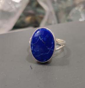 Lapis Gemstone <b>Ring</b> Jewelry For Women Silver Boho Style Jewelry 925 Sterling Silver Trending Handmade <b>Ring</b> Gift For Her - Product Image 4