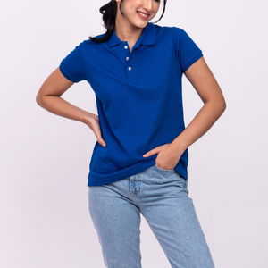 Camisas de golf con cuello Polo de manga corta para mujer de diseño caliente Logotipo bordado personalizado Jersey de secado rápido tejido de Bangladesh - Product Image 1