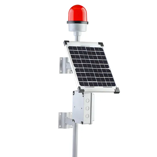 20W Painel Solar Luzes Led Luzes de Obstrução Da Aviação De Aeronaves de Alerta Piscando Torre de Obstrução Da Aviação Obstrução LEVOU