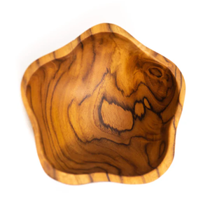 Venta al por mayor llamativo de alta calidad precio barato estilo moderno forma única cuenco de madera para la decoración del hogar rezar hecho en Vietnam - Product Image 4