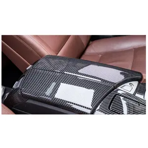 Copertura del rivestimento del bracciolo centrale accessori per auto accessorio interno per auto per BMW 5 F10 accessorio interno copertura del bracciolo copertura del rivestimento in carbonio