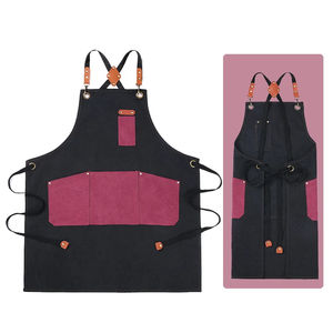 Utensilios de cocina Café Delantal Moda Personalizado Bar Barista Lienzo Delantal Duradero Trabajo Delantal - Product Image 5