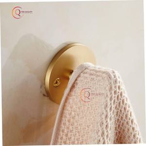 Meilleur crochet mural en métal de qualité supérieure Dernier nouveau design pour salle de bain et salon pour tissu suspendu Prix d'exportation Couleur or - Product Image 6