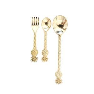 Ensemble de couverts bien polis avec une touche luxueuse, parfait pour les centres de villégiature, événements haut de gamme, tables à dîner, poignées en métal de grande taille - Product Image 2