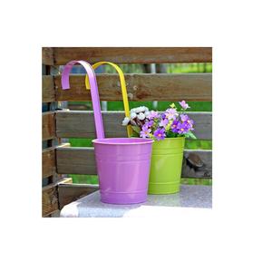 Maceta de metal para plantas, maceta de hierro para interiores y exteriores, Soporte redondo de metal para decoración del hogar para pulido a mano - Product Image 2