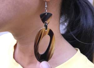 Boucles d'oreilles en corne si belles de qualité supérieure avec un style moderne pour la fête de mariage des femmes de HUMAYUN WORLD CRAFTS - Product Image 6