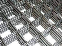 Tapis de filet de barre d'acier de renfort le plus vendu pour la construction Maille soudée avec le style de tissage hollandais coupé à la taille Maille nervurée de Rebar