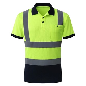 Camiseta Polo de Poliéster Personalizable de Alta Calidad para Hombre, Ropa de Trabajo de Alta Visibilidad, Reflectante, de Seguridad, para Trabajo en Tráfico Intenso - Product Image 1