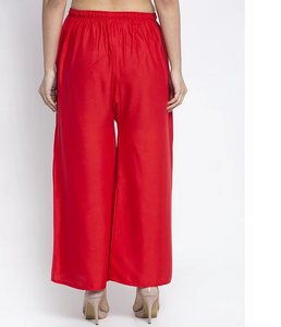 Vente en gros Design personnalisé Pantalon palazzo d'été en rayonne de lin pour femmes Pantalon ample à jambes larges avec tissu respirant - Product Image 3