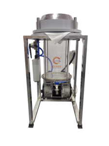 เครื่องกรองน้ำมันสูญญากาศ1125W 40L 1.5HP/ชม. เครื่องกรองน้ำมันกินได้พร้อมปั๊มปิดผนึกและตัวเรือนสแตนเลสสำหรับกดเย็น - Product Image 4