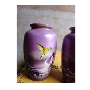 โกศใส่ศพสำหรับขี้เถ้ากระดูกมนุษย์ทำจากโลหะสีสันสดใสอุปกรณ์สำหรับงานศพ - Product Image 2